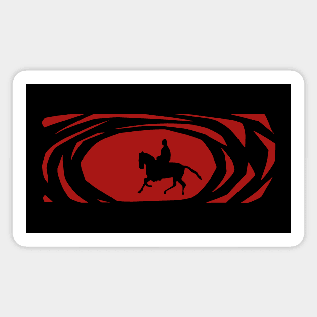 A Fistful of Dollars – Title Graphic (red) Sticker by GraphicGibbon